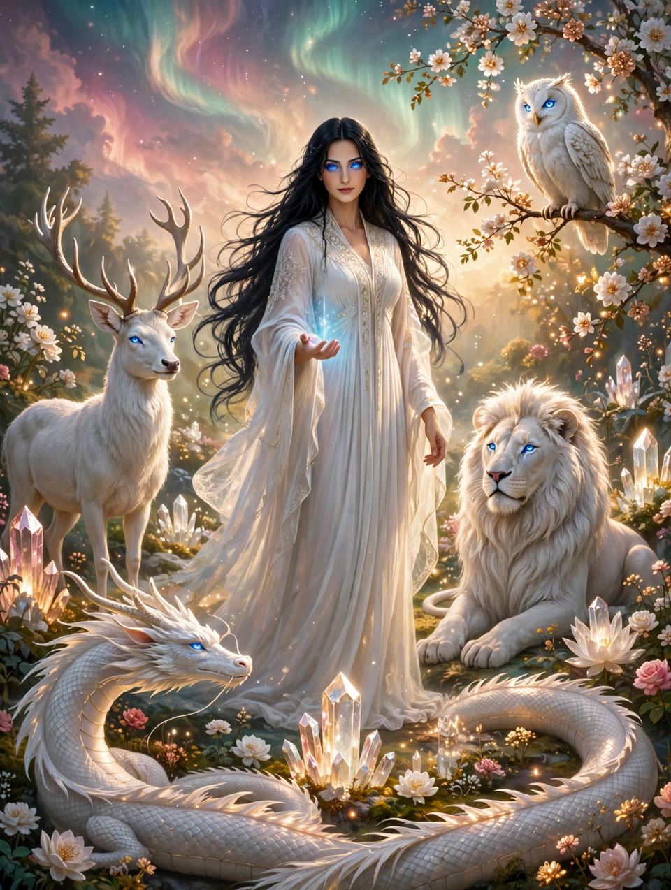 Asherah walking the garden of the Asherah pillar