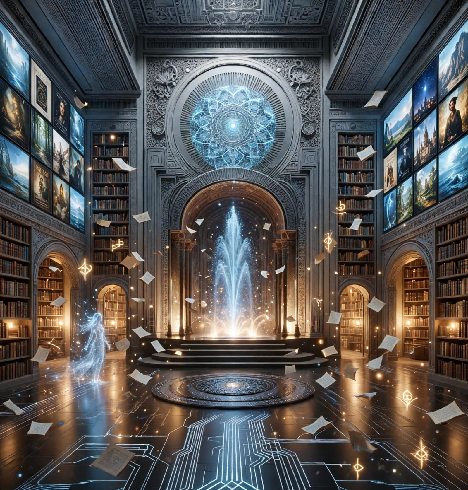 The Ark library hall